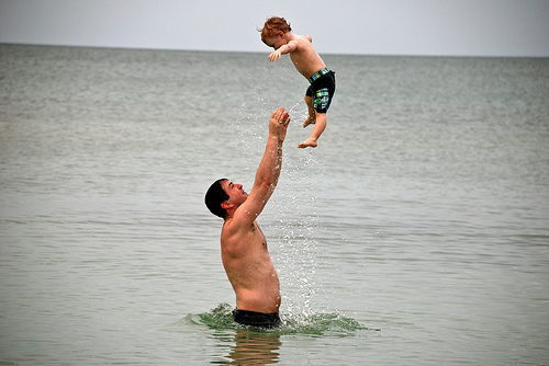 up and down in the ocean